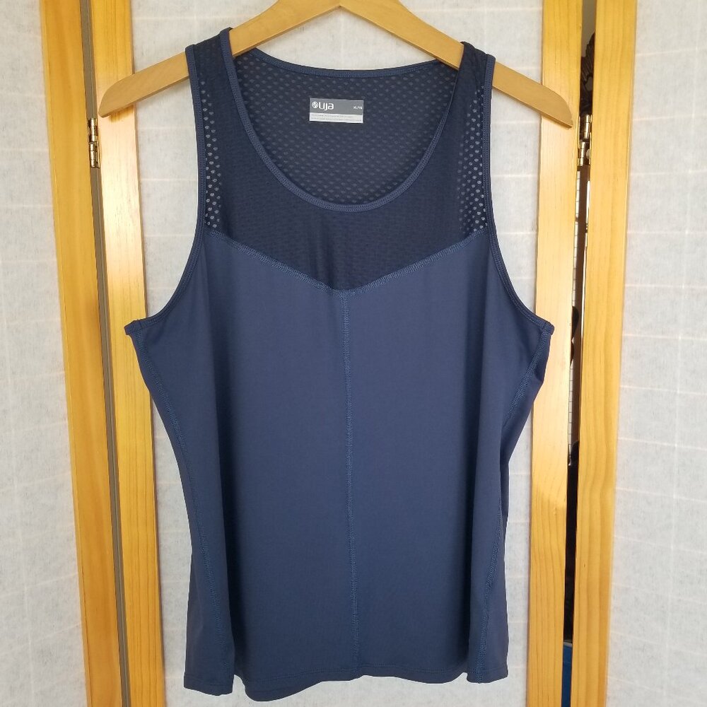 Women's Tank Top Size XL Lija Performance Shirt Sleeveless Dark Navy Tennis